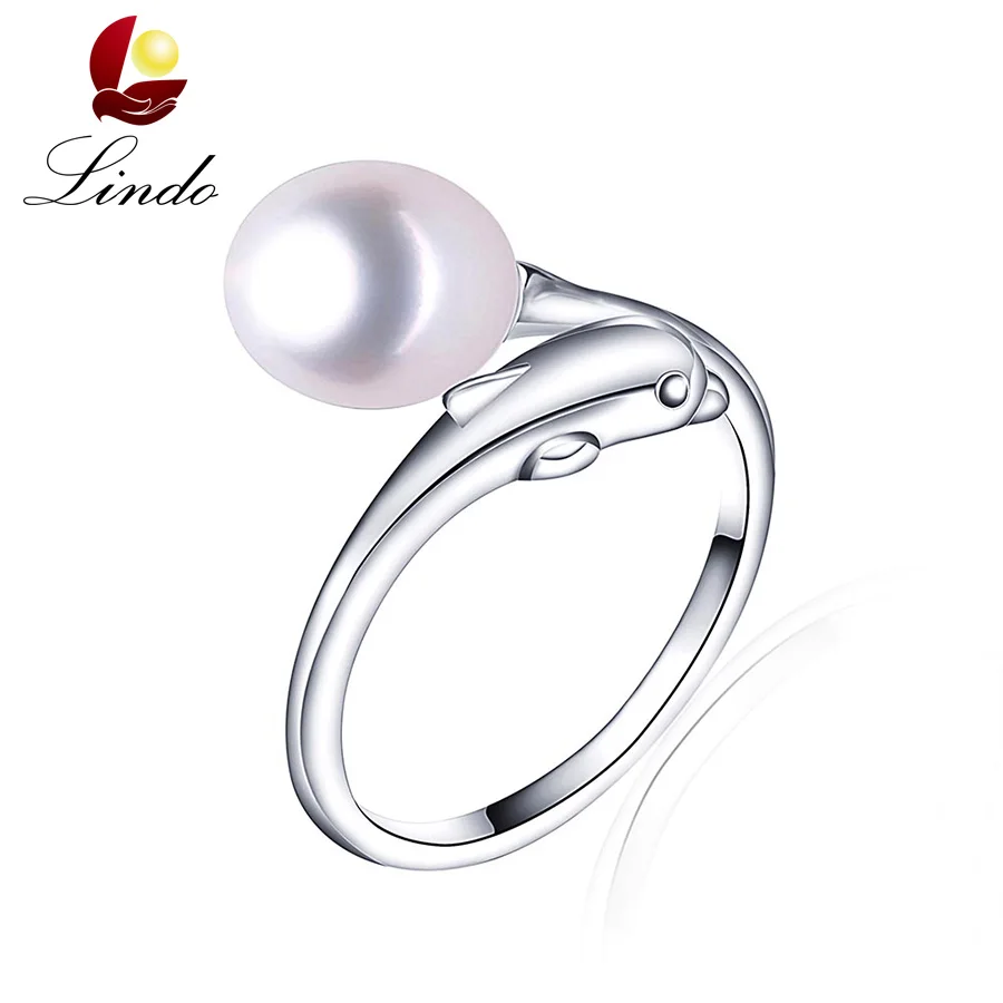 Fashion Silver 925 Dolphin 100% Natural Freshwater Pearl Women Rings Good Quality Adjustable Ring White Pearl Jewelry
Fashion Silver 925 Dolphin 100% Natural Freshwater Pearl Women Rings Good Quality Adjustable Ring White Pearl Jewelry