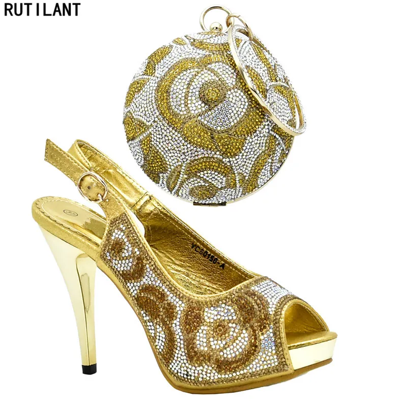 Latest Italian Shoes with Matching Bags for Wedding Italy Nigerian Women Wedding Shoes and Bag Set Decorated with Rhinestone
Latest Italian Shoes with Matching Bags for Wedding Italy Nigerian Women Wedding Shoes and Bag Set Decorated with Rhinestone