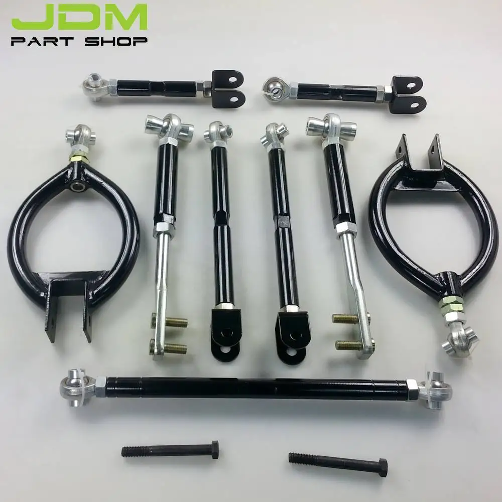 For 240SX S13 SILVIA black FRONT+REAR SUSPENSION KIT+TRACTION TIE TOE CAMBER ROD
For 240SX S13 SILVIA black FRONT+REAR SUSPENSION KIT+TRACTION TIE TOE CAMBER ROD