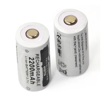 6pcs / lot 3.7V 2200mAh CR123A rechargeable lithium battery, 16340 LED Flashlight Lithium Battery
6pcs / lot 3.7V 2200mAh CR123A rechargeable lithium battery, 16340 LED Flashlight Lithium Battery