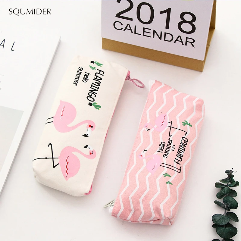 Kawaii Pencil Case Pink Flamingos Canvas Gift Estuches School Pencil Box Pencil case Pencil Bag School Supplies Stationery
Kawaii Pencil Case Pink Flamingos Canvas Gift Estuches School Pencil Box Pencil case Pencil Bag School Supplies Stationery