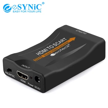 eSYNiC 1080P HDMI To SCART Converter Digital Analog Signal Adapter Fit NTSC,PAL For SKY HD TV DVD Portable Audio Converter
eSYNiC 1080P HDMI To SCART Converter Digital Analog Signal Adapter Fit NTSC,PAL For SKY HD TV DVD Portable Audio Converter