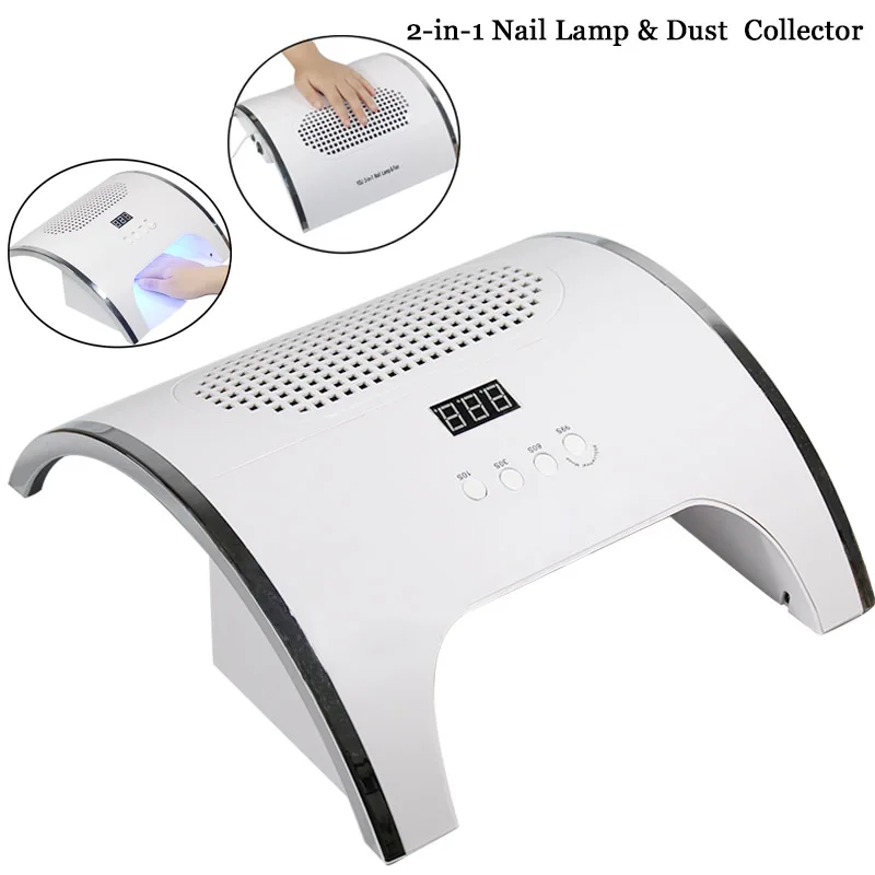 80W 2-IN-1 Nail Lamp & Nail Dust Collector Machine 36 LEDs Nail Dryer With Two Powerful Fan Nail Dust Suction For Manicure Salon
80W 2-IN-1 Nail Lamp & Nail Dust Collector Machine 36 LEDs Nail Dryer With Two Powerful Fan Nail Dust Suction For Manicure Salon