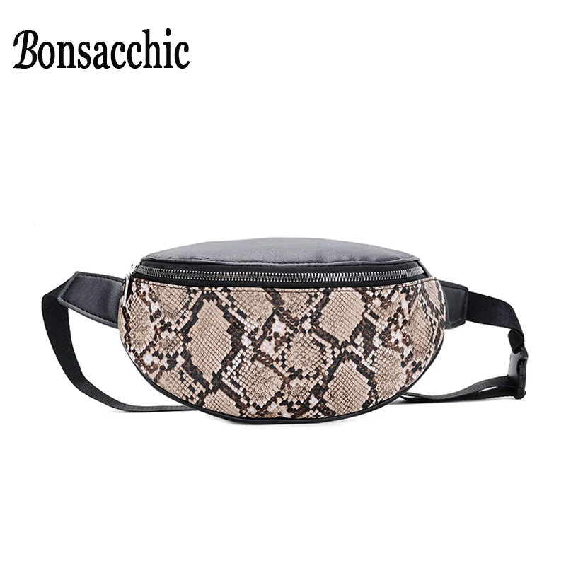 Bonsacchic Women Waist Pack Snake Print Fanny Pack Pu Leather Waist Bag Fashion Waist Belt Female Purse High Quality Phone Pouch
Bonsacchic Women Waist Pack Snake Print Fanny Pack Pu Leather Waist Bag Fashion Waist Belt Female Purse High Quality Phone Pouch