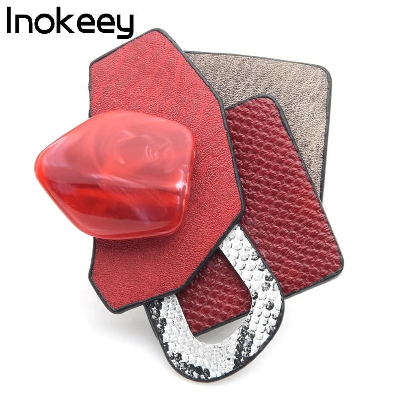 Inokeey Muticolor Acrylic Geometry Brooch Pins Leather Brooches For Women Jewelry Gift Sweater Pins Scarf Buckle
Inokeey Muticolor Acrylic Geometry Brooch Pins Leather Brooches For Women Jewelry Gift Sweater Pins Scarf Buckle