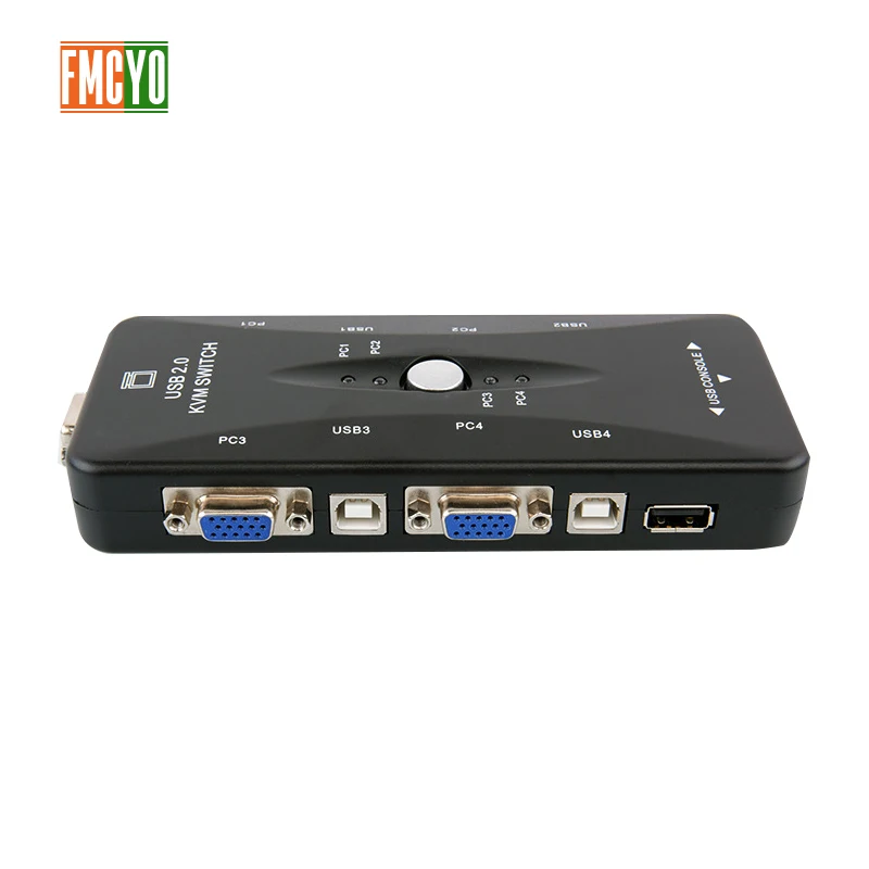 FMCYO VGA KVM Switch Box 1080P Resolution USB 2.0 Switcher 1 Port PCs Sharing 4 Devices For Notebook Monitor Give 2 VGA Cables
FMCYO VGA KVM Switch Box 1080P Resolution USB 2.0 Switcher 1 Port PCs Sharing 4 Devices For Notebook Monitor Give 2 VGA Cables