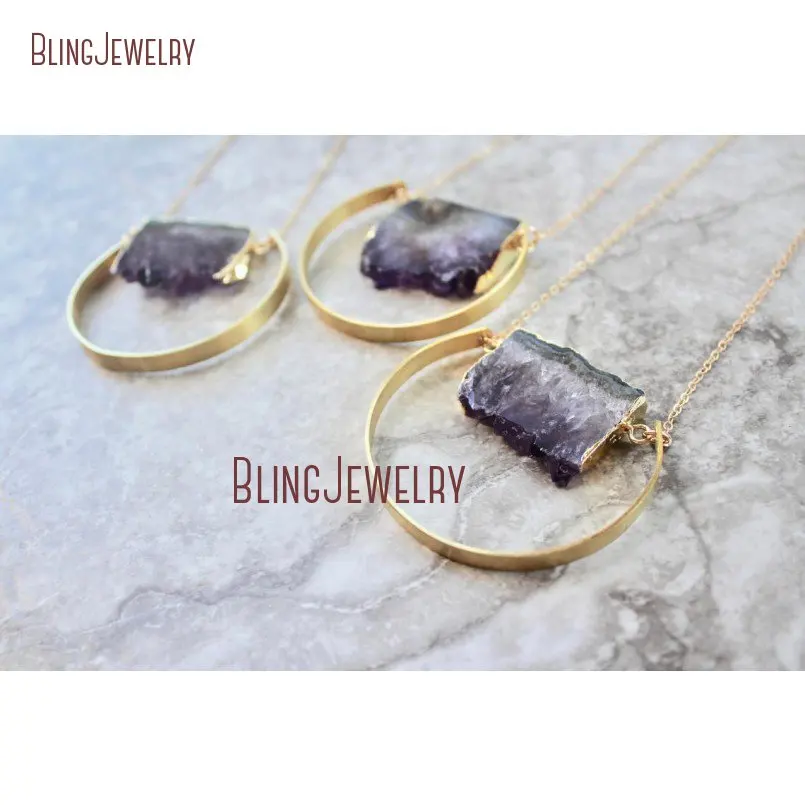 20190316-NM20785- Rectangle Amethyst Necklace Online