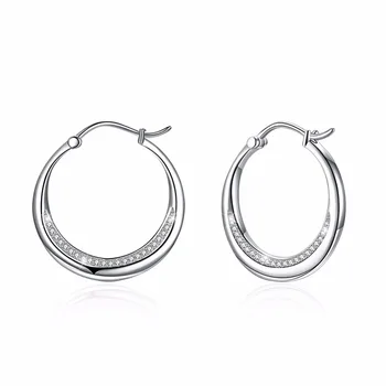 2019 925 sterling Silver Color High Polished Charm Earrings Paved with White fashion crystal for Wedding Party Jewelry PTEE044
2019 925 sterling Silver Color High Polished Charm Earrings Paved with White fashion crystal for Wedding Party Jewelry PTEE044