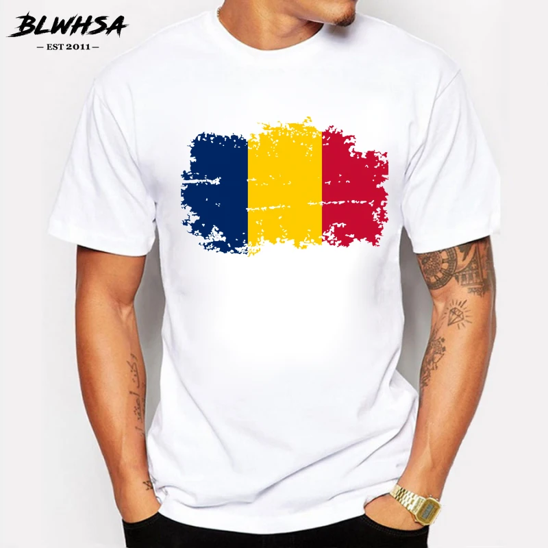 BLWHSA Chad Flag T shirt Men Fashion Short Sleeve 100% Cotton Cool T-shirts Summer Chad National Flag Hip Hop Tops Tees
BLWHSA Chad Flag T shirt Men Fashion Short Sleeve 100% Cotton Cool T-shirts Summer Chad National Flag Hip Hop Tops Tees