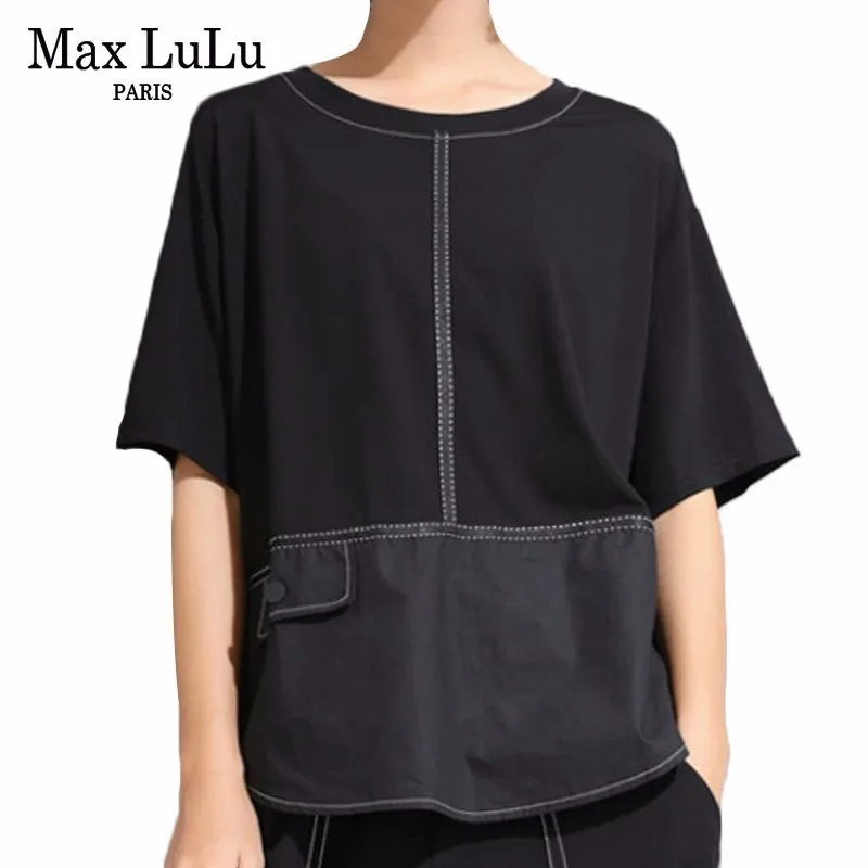 Max LuLu 2019 Summer Korean Fashion Style Ladies Patchwork Crop Tops Womens Casual Short Sleeve T Shirts Harajuku Cotton Tshirt
Max LuLu 2019 Summer Korean Fashion Style Ladies Patchwork Crop Tops Womens Casual Short Sleeve T Shirts Harajuku Cotton Tshirt
