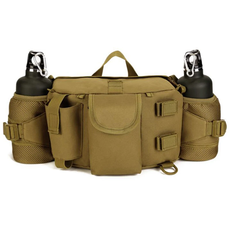 Unisex Multi-purpose type Tactical Waist Pack Bag With Water Bottle Pocket Holder Military Packs Waterproof Hip Belt Outdoor Bag
Unisex Multi-purpose type Tactical Waist Pack Bag With Water Bottle Pocket Holder Military Packs Waterproof Hip Belt Outdoor Bag