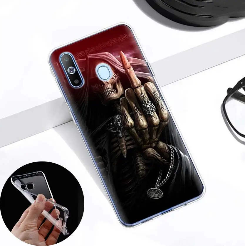Чехол Grim Reaper Skull Skeleton для Samsung A50 A70 A51 A71 A30 A20 A20e A10 M31 A7 A9 2018 мягкий чехол телефона из