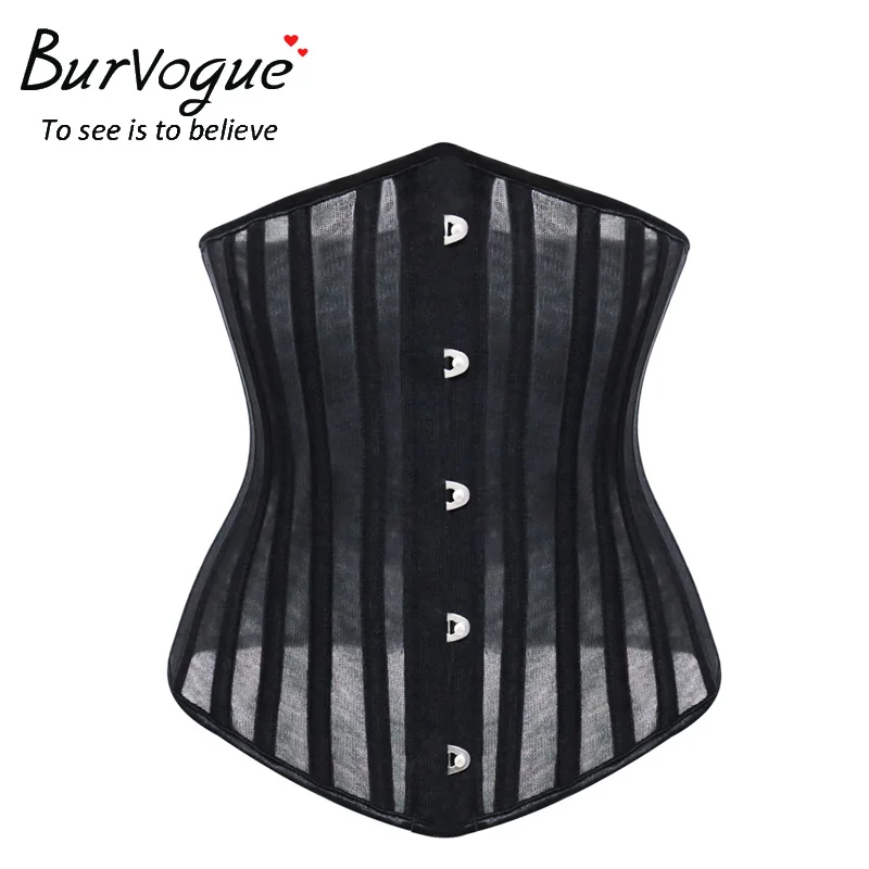 Burvogue Women Breathable 24 Steel Boned Corset Thin Mesh Underbust Sexy Corsets&Bustiers for Weight Loss Slimming Waist Cincher
Burvogue Women Breathable 24 Steel Boned Corset Thin Mesh Underbust Sexy Corsets&Bustiers for Weight Loss Slimming Waist Cincher