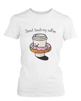 Donut Touch My Coffee Women's T Shirt Humorous Graphic Tee Do Not Touch My Coffee Funny Brand Femme Cotton Hipster T-Shirt
Donut Touch My Coffee Women's T Shirt Humorous Graphic Tee Do Not Touch My Coffee Funny Brand Femme Cotton Hipster T-Shirt