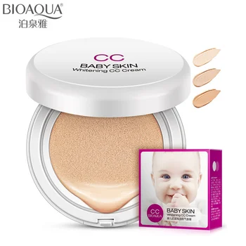 BIOAQUA Brand Baby Skin Air Cushion BB CC Cream Makeup Whitening Concealer Hyaluronic Acid Base Liquid Foundation Cosmetics 15g
BIOAQUA Brand Baby Skin Air Cushion BB CC Cream Makeup Whitening Concealer Hyaluronic Acid Base Liquid Foundation Cosmetics 15g