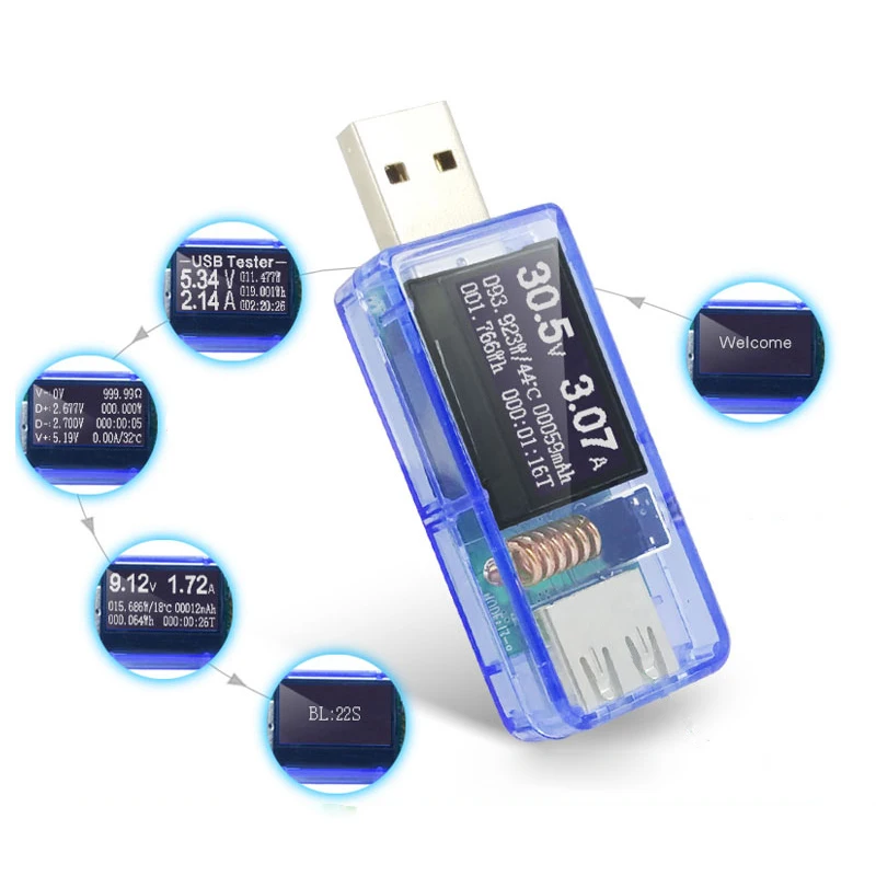 12 in 1 USB Tester DC Digital Voltmeter Ammeter Power Capacity Temperature Tester Power Bank Charger Indicator charger wattmeter
12 in 1 USB Tester DC Digital Voltmeter Ammeter Power Capacity Temperature Tester Power Bank Charger Indicator charger wattmeter