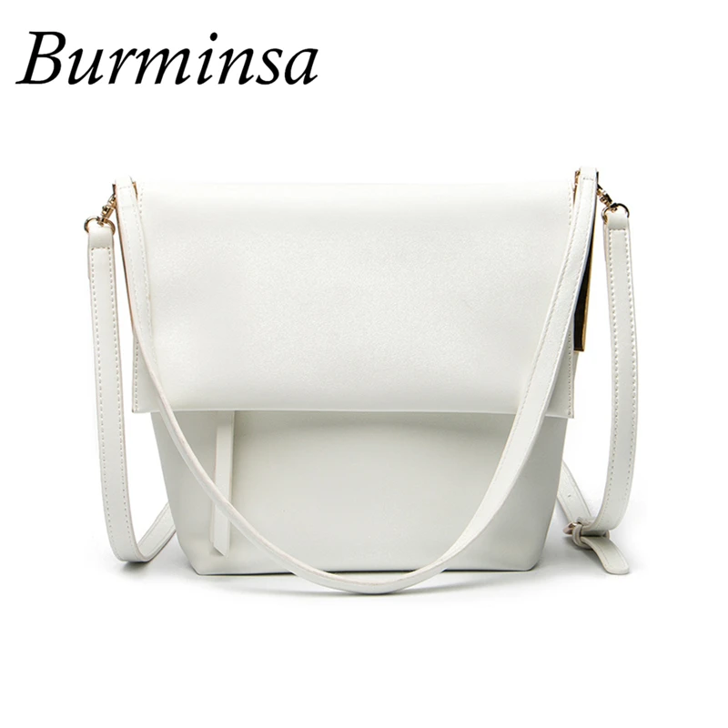 Burminsa Spring Microfiber Leather Crossbody Bags Women Clasp Flap Shoulder Bags High Quality Fashion Purse 2019 White Black Red
Burminsa Spring Microfiber Leather Crossbody Bags Women Clasp Flap Shoulder Bags High Quality Fashion Purse 2019 White Black Red