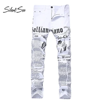 Silentsea Men's Jeans Punk Fit 3d Printed Male Jeans Skinny Hip Hop Mens White Big Size 28-42 Distressed Jeans Pants
Silentsea Men's Jeans Punk Fit 3d Printed Male Jeans Skinny Hip Hop Mens White Big Size 28-42 Distressed Jeans Pants