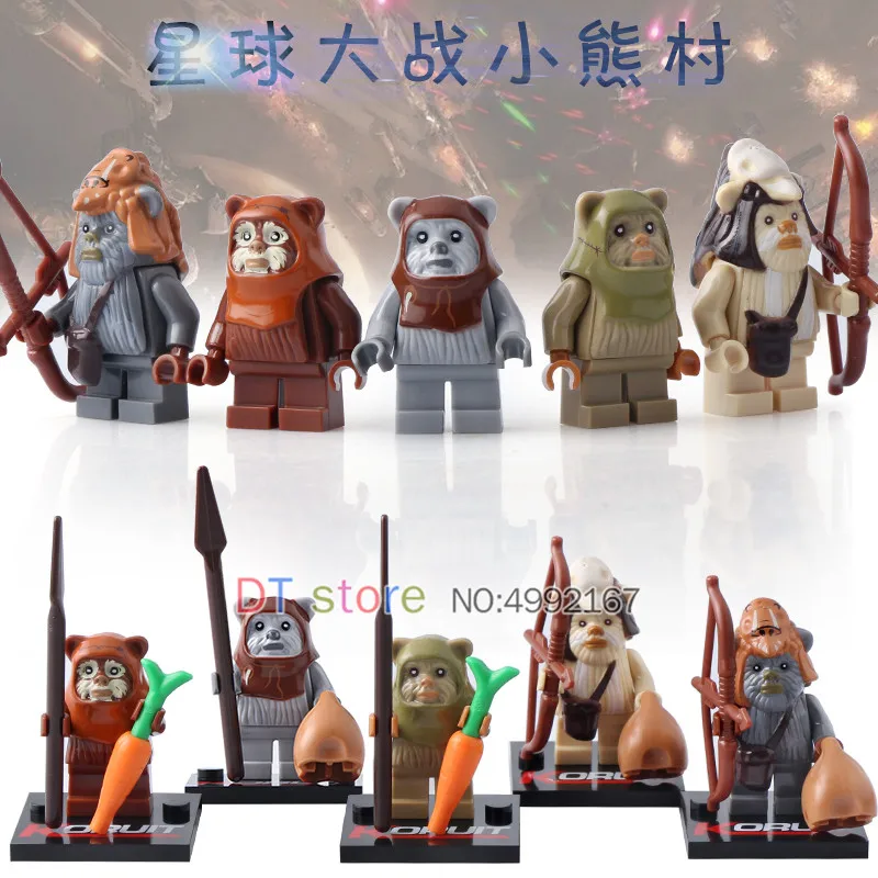 Single Sale STAR WARS Little Bear Village Ewok Teebo Wicket Tokkat Battle of Endor Building Blocks Toys Children Gifts KR0001
Single Sale STAR WARS Little Bear Village Ewok Teebo Wicket Tokkat Battle of Endor Building Blocks Toys Children Gifts KR0001