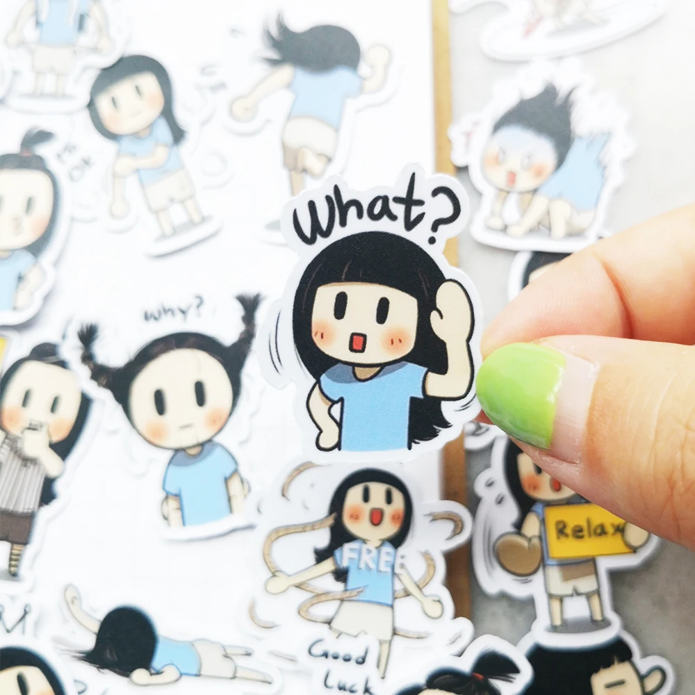 20 / 40pcs Cute little girl Cartoon Sticker Notebook Skateboard Suitcase Bicycle DIY Waterproof Sticker Student Supplies
20 / 40pcs Cute little girl Cartoon Sticker Notebook Skateboard Suitcase Bicycle DIY Waterproof Sticker Student Supplies