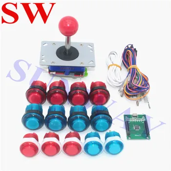DIY Game Kit for Android PC PS3 and Raspberry Arcade LED Xin-mo Encoder and LED illuminated Push Button With 5 color selection
DIY Game Kit for Android PC PS3 and Raspberry Arcade LED Xin-mo Encoder and LED illuminated Push Button With 5 color selection