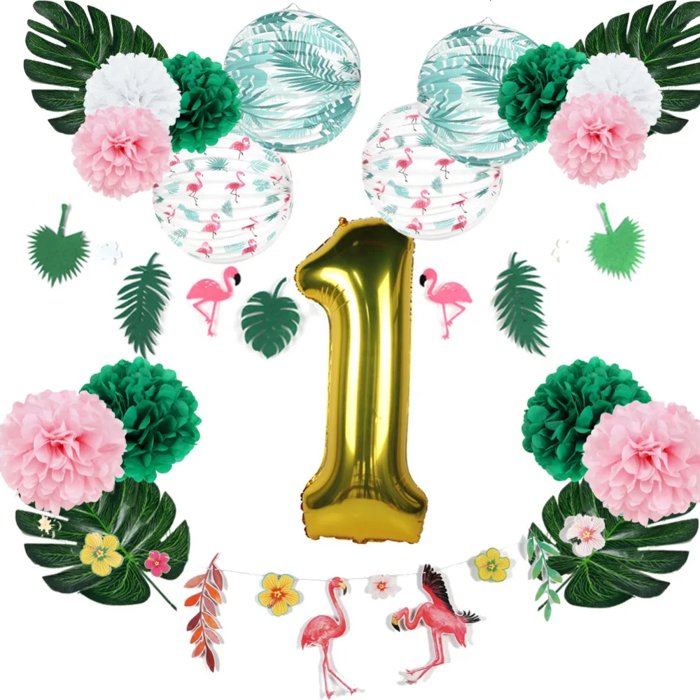 Flamingo Fiesta 1st Birthday Party Decoration Set Palm Leaves Pleated Paper Lanterns Gold Foil Balloon Hawaiian Tropical Party
Flamingo Fiesta 1st Birthday Party Decoration Set Palm Leaves Pleated Paper Lanterns Gold Foil Balloon Hawaiian Tropical Party