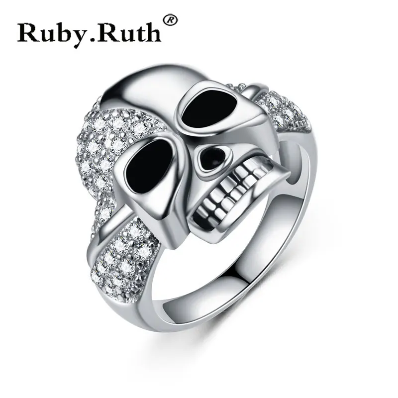Skull Zircon Rings Black Women's Wedding Ring Punk ring cubic zirconia ring Jewelry Dropshipping 
Skull Zircon Rings Black Women's Wedding Ring Punk ring cubic zirconia ring Jewelry Dropshipping