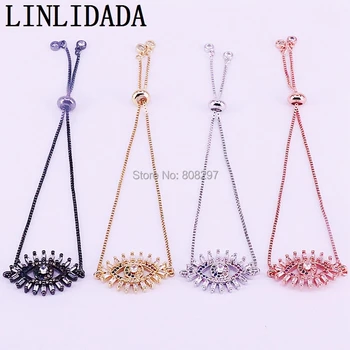 8Pcs High Quality Micro Pave Shiny Cubic Zircon CZ Eye Connector Bracelet for Women & Men Fashion Charm Gifts
8Pcs High Quality Micro Pave Shiny Cubic Zircon CZ Eye Connector Bracelet for Women & Men Fashion Charm Gifts