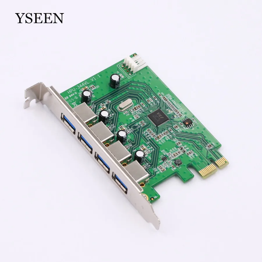 4 port USB 3.0 PCI-e Expansion Card PCI express PCIe USB 3.0 hub adapter 4-port USB3.0 controller USB 3 0 PCI e PCIe express 1x
4 port USB 3.0 PCI-e Expansion Card PCI express PCIe USB 3.0 hub adapter 4-port USB3.0 controller USB 3 0 PCI e PCIe express 1x