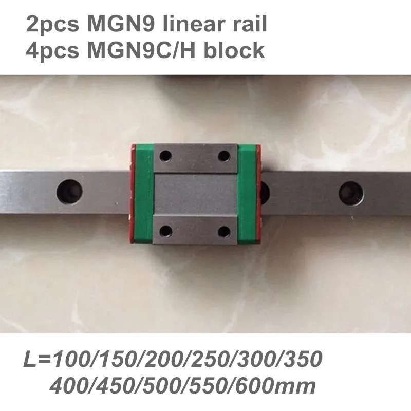 2pcs 9mm Linear Guide MGN9 100 150 200 250 300 350 400 450 500 550 600 mm linear rail + 4pcs MGN9H or MGN9C block 3d printer CNC
2pcs 9mm Linear Guide MGN9 100 150 200 250 300 350 400 450 500 550 600 mm linear rail + 4pcs MGN9H or MGN9C block 3d printer CNC