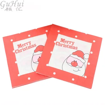 100Pcs Christmas Santa Claus Printing Tissue Disposable Paper Napkin Home New Year Xmas Party Restaurant Table Decor Supplies
100Pcs Christmas Santa Claus Printing Tissue Disposable Paper Napkin Home New Year Xmas Party Restaurant Table Decor Supplies