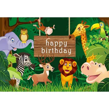 Vinyl forest Animals Backdrop for Photography Forest Cartoon happy Birthday Photo Background for newborn children Party Backdrop
Vinyl forest Animals Backdrop for Photography Forest Cartoon happy Birthday Photo Background for newborn children Party Backdrop