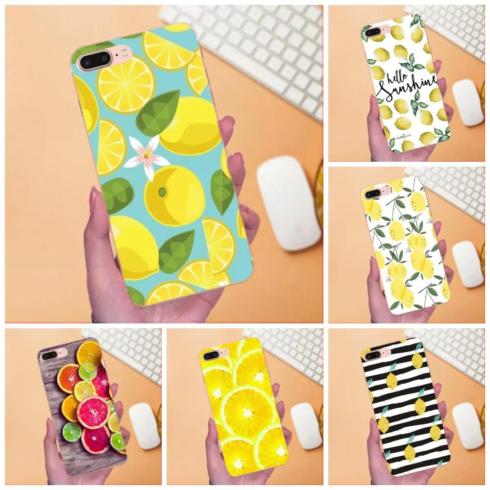 For Huawei P8 P9 P10 P20 P30 Mate 7 8 9 10 20 Lite Plus Pro 2017 Design High Quality Phone Case Fruit Fresh Lemon Novelty Fundas | Мобильные