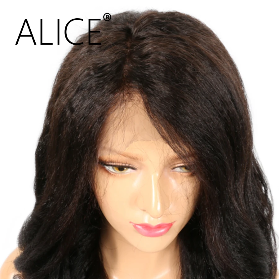  ALICE Kinky Straight Full Lace Human Hair Wigs With Baby Hair  (11)