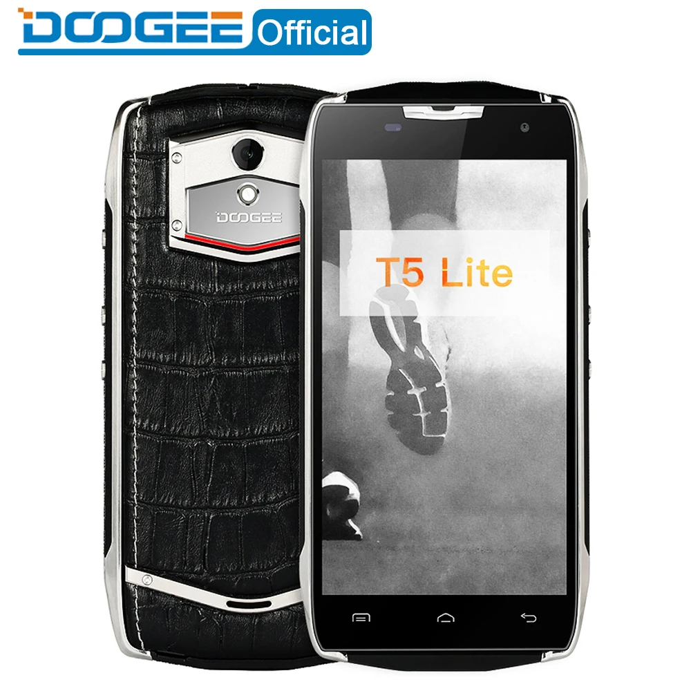 Doogee T5 Lite мобильные телефоны IP67 Водонепроницаемый 5.0 дюйма HD 2 ГБ Оперативная