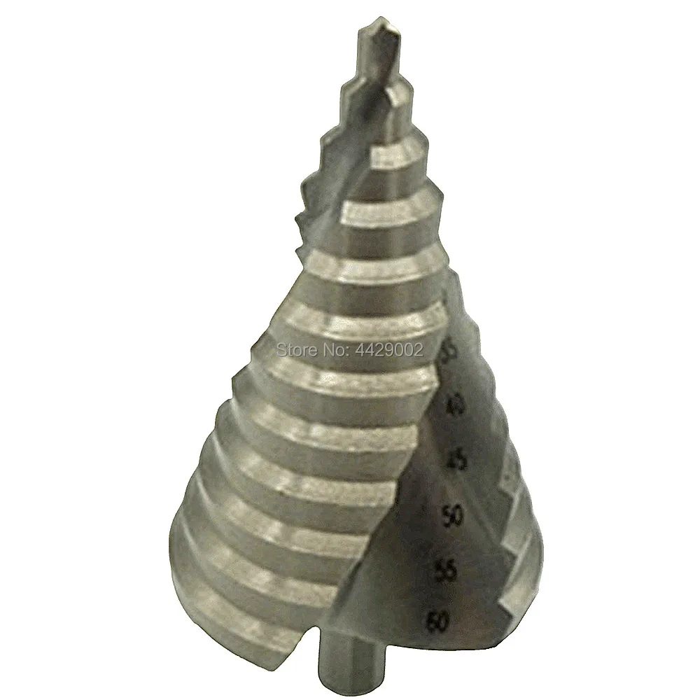 Step Cone Drill HSS Step Drill Bit Hole Cutter 6mm-60mm 12 Step Spiral Groove Step Drill Bit Power Tool Bits Reamer 13mm Shank
Step Cone Drill HSS Step Drill Bit Hole Cutter 6mm-60mm 12 Step Spiral Groove Step Drill Bit Power Tool Bits Reamer 13mm Shank