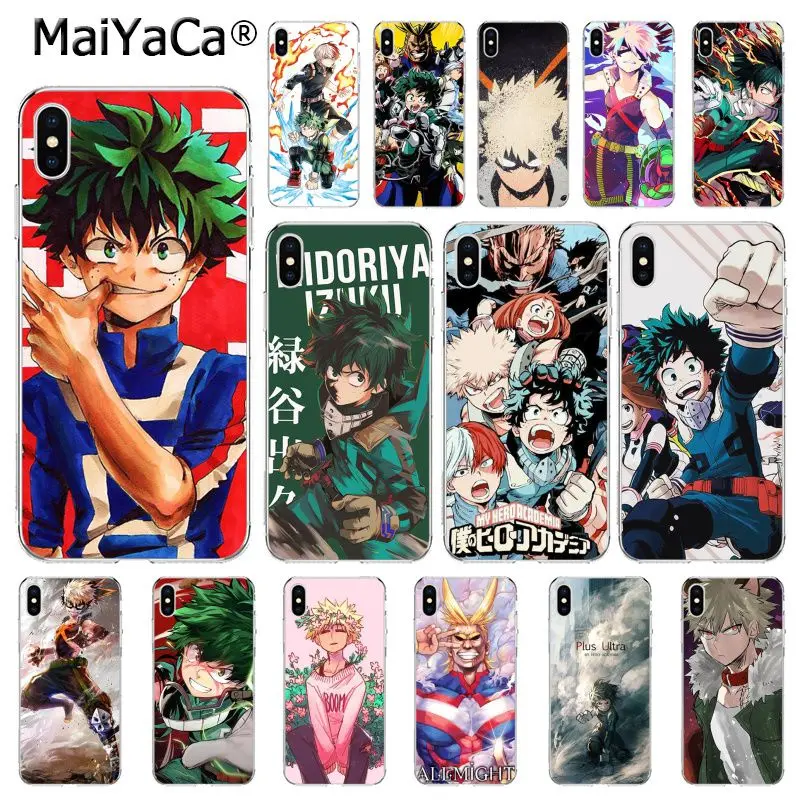 Чехол для телефона с аниме My Hero academic deku bakugou Boku no iphone 11 12 Pro 8 7 6S Plus X XS MAX 5 5S SE