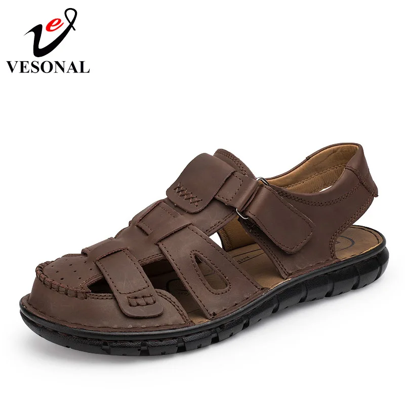 VESONAL Summer 2018 Handmade Comfortabl Genuine Leather Male Sandals Men Shoes Casual Classic Sewing Water Beach Sandalias D2265
VESONAL Summer 2018 Handmade Comfortabl Genuine Leather Male Sandals Men Shoes Casual Classic Sewing Water Beach Sandalias D2265