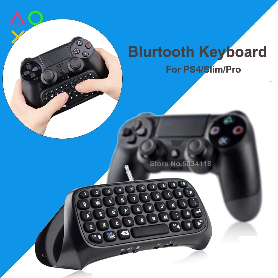 PS4 Slim Pro контроллер Bluetooth клавиатура мини беспроводные сообщения Chatpad для Sony Playstation