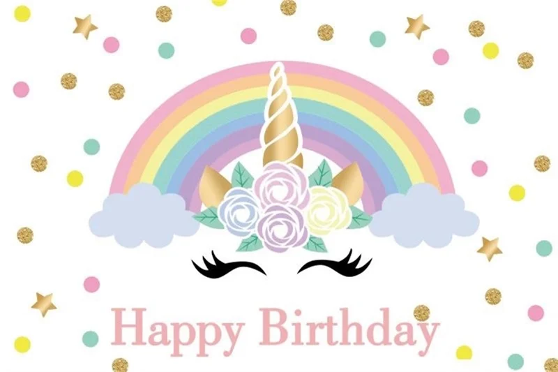 Laeacco Unicorn Birthday Party Rainbow Gold Dots Star Poster Photo Backgrounds Photography Backdrops Photocall For Photo Studio
Laeacco Unicorn Birthday Party Rainbow Gold Dots Star Poster Photo Backgrounds Photography Backdrops Photocall For Photo Studio