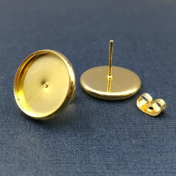 500pcs/lot 8mm 10mm 12mm 14mm Gold Color Copper Earring Studs Blank cameo Earrings Base Setting Jewelry Accessories Finding
500pcs/lot 8mm 10mm 12mm 14mm Gold Color Copper Earring Studs Blank cameo Earrings Base Setting Jewelry Accessories Finding