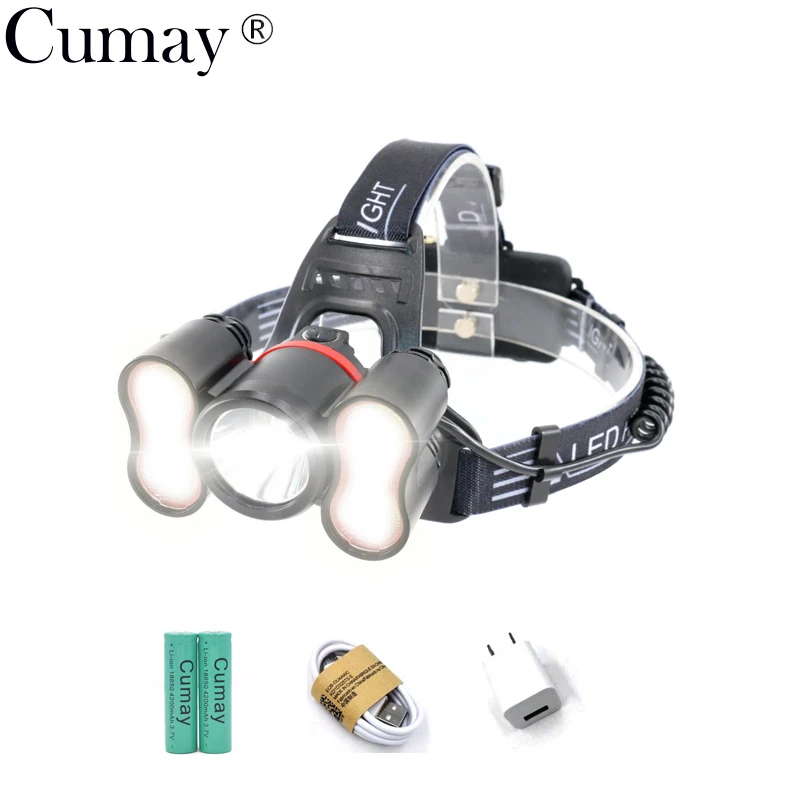 20W Light Sensor Headlight Usb Rechargeable Lantern Headlamp 10000 Lumen 5 Modes T6 LED Head Torch by 18650 Battery
20W Light Sensor Headlight Usb Rechargeable Lantern Headlamp 10000 Lumen 5 Modes T6 LED Head Torch by 18650 Battery