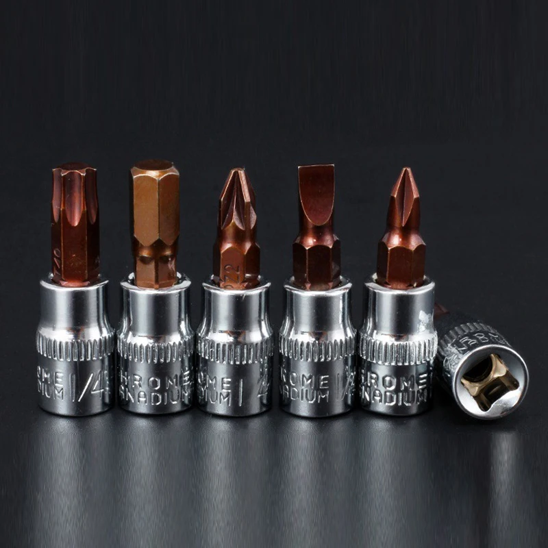 1PC Slotted Phillips Torx Poz Screwdriver 1/4inch (6.3mm) S2 Steel Non-slip Mini Short Screwdriver Power Repair Tool Set
1PC Slotted Phillips Torx Poz Screwdriver 1/4inch (6.3mm) S2 Steel Non-slip Mini Short Screwdriver Power Repair Tool Set