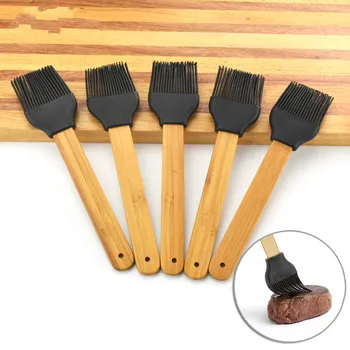 5pcs Silicone Pastry Brush Wooden Handle BBQ Oil Brushes Cake Pastry Bread Cream Cooking Barbecue Basting Tools Removable Head
5pcs Silicone Pastry Brush Wooden Handle BBQ Oil Brushes Cake Pastry Bread Cream Cooking Barbecue Basting Tools Removable Head