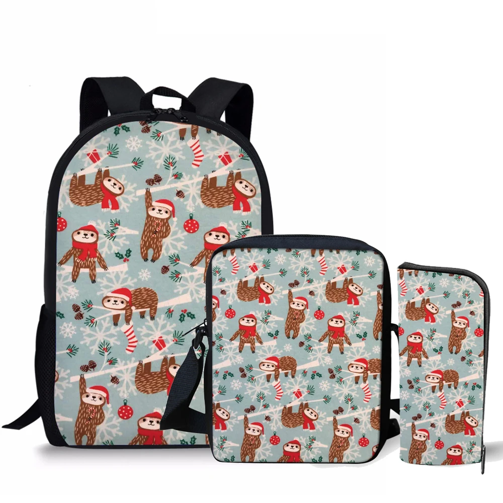Customized Funny Sloth School Bag Set Christmas Printing Schoolbags for Adolescent Girls Unique Primary Children Kids Book Bags
Customized Funny Sloth School Bag Set Christmas Printing Schoolbags for Adolescent Girls Unique Primary Children Kids Book Bags