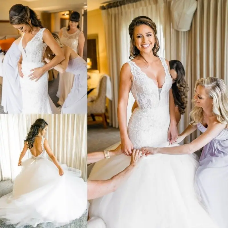 Vestido de Noiva 2019 lace mermaid Wedding Dress detachable train sexy v-neck sashes Bridal Gown wedding gown Robe De Mariee
Vestido de Noiva 2019 lace mermaid Wedding Dress detachable train sexy v-neck sashes Bridal Gown wedding gown Robe De Mariee