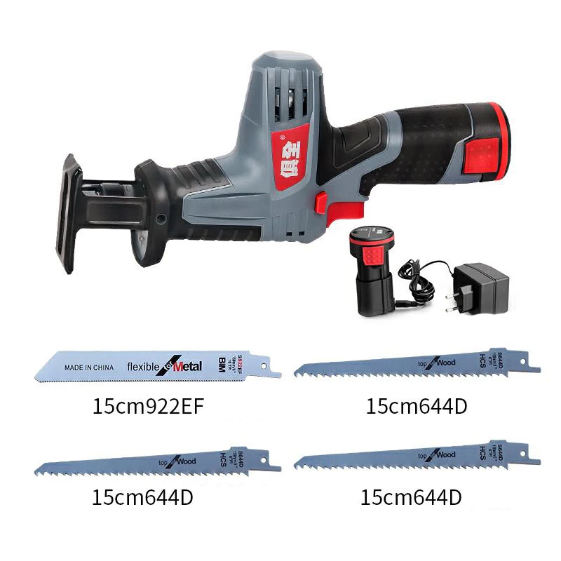 12V 16.8V Portable Charging Reciprocating Saw Electric Saber Saw for wood mutifunctional power tools with lithium battery
12V 16.8V Portable Charging Reciprocating Saw Electric Saber Saw for wood mutifunctional power tools with lithium battery