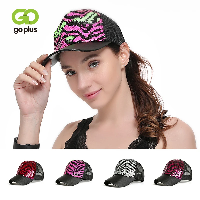 GOPLUS 2019 Zebra Stripe Snapback Glitter Sequins Baseball Cap Women Summer Mesh Patchwork Hats Girl Hip Hop Sport Hat Female
GOPLUS 2019 Zebra Stripe Snapback Glitter Sequins Baseball Cap Women Summer Mesh Patchwork Hats Girl Hip Hop Sport Hat Female