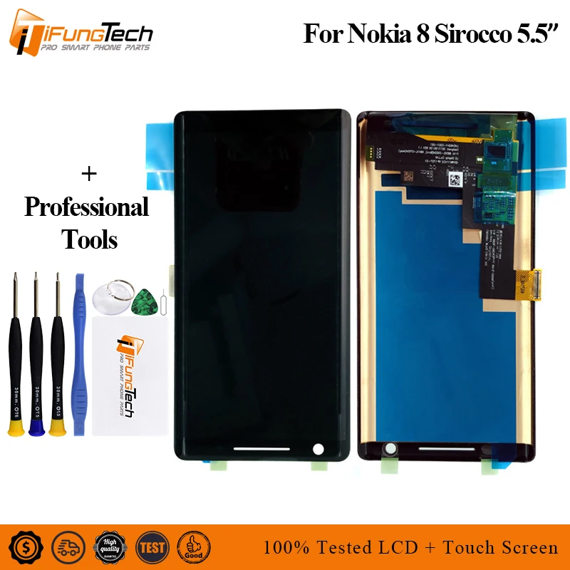 For Nokia 8 Sirocco LCD Display Touch Screen Digitizer Assembly For Nokia 8 Sirocco LCD With Frame 8S Screen Replacement Parts
For Nokia 8 Sirocco LCD Display Touch Screen Digitizer Assembly For Nokia 8 Sirocco LCD With Frame 8S Screen Replacement Parts