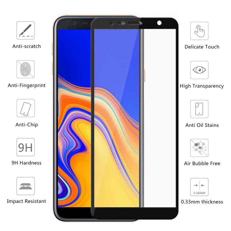 Закаленное стекло для Samsung Galaxy j4 plus защитный чехол J6 защитное j 4 6 j4plus j6plus j415 защита